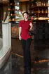 [KIAS x HannahOlala] Crimson Aura – Áo đỏ nhún eo + quần đen ống vảy - K15