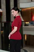 [KIAS x HannahOlala] Crimson Aura – Áo đỏ nhún eo + quần đen ống vảy - K15
