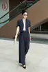 Set vest lửng - quần âu xước than - L28